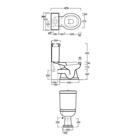 Чаша унитаза напольная Simas Londra LO931bi цвет белый без бачка без сиденья каскадный смыв