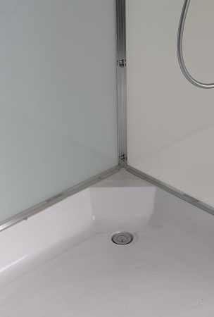 Душевая кабина AvaCan D311 110х110 четверть круга без крыши ориентация универсальная