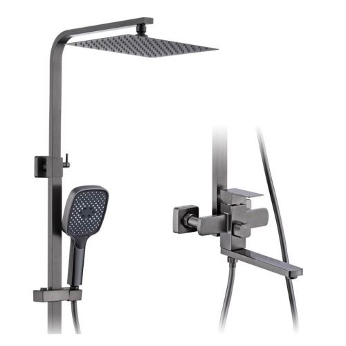 Душевая стойка ProHanss P30.24.09 настенная цвет графит - фото 2