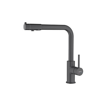 Смеситель для кухни Aquatek ЕВРОПА AQ1386MB на раковину черный матовый