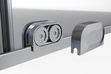 Душевой уголок Allen Brau Fantasy 3.11006.00 + 3.11014.00 120х100 стекло прозрачное профиль хром глянцевый без поддона