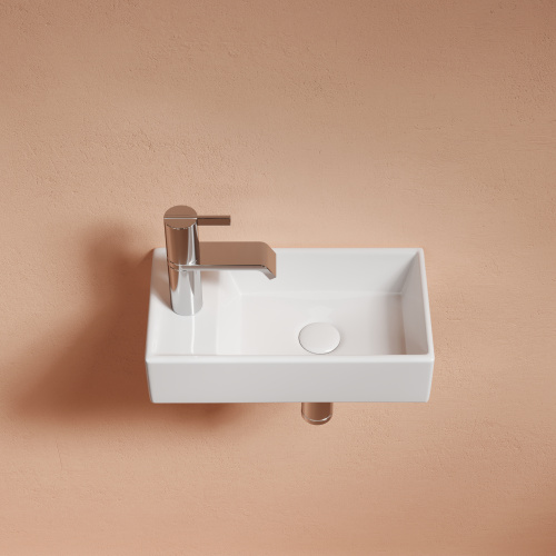 Раковина из сантехнического фарфора Ceramica Nova ELEMENT 42 см CN6051R подвесная цвет белый - фото 4