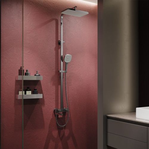 Душевая стойка IDDIS Slide SLISBBTi06 настенная цвет хром - фото 2