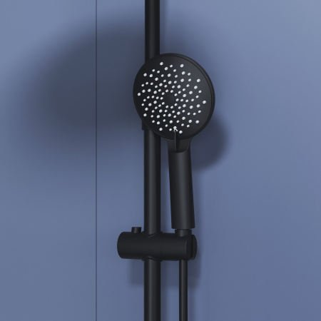 Душевая стойка RGW Shower Panels 59140125-04 настенная цвет черный