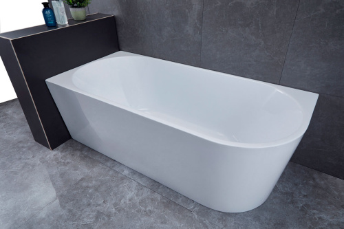 Ванна акриловая Vincea VBT-402-1700L 170х80 пристенная овальная