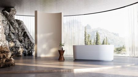 Ванна акриловая Abber AB9436-1.7 170х80 отдельностоящая овальная с каркасом