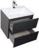 Тумба с раковиной Aquanet Алвита 00213094 60х50 подвесная цвет серый