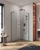 Душевой уголок Cezares SLIDER SLIDER-AH-1-90-80/90-C-GM 90х80 стекло прозрачное профиль оружейная сталь без поддона