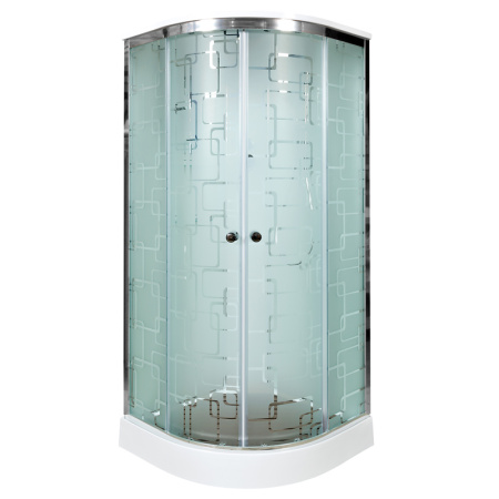 Душевая кабина AvaCan EM2011GM 110х110 четверть круга с крышей ориентация универсальная