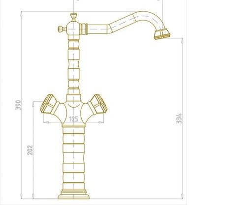 Смеситель для кухни Bronze de Luxe ROYAL 21973K/1 на мойку бронза - фото 3