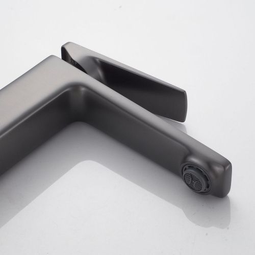 Смеситель Shevanik S8901T-1 на раковину оружейная сталь - фото 5