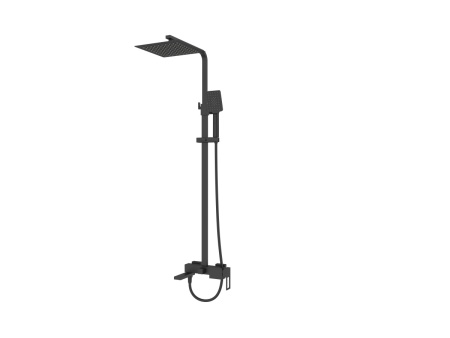 Душевая стойка BelBagno LUCE LUC-VSCM-NERO настенная черный матовый