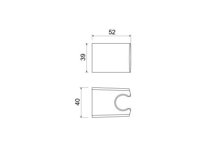 Держатель для душа Aquatek AQ2403CR хром