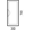 Шкаф Corozo Монро SD-00000679 30х70 подвесной цвет белый