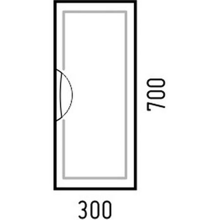 Шкаф Corozo Монро SD-00000679 30х70 подвесной цвет белый