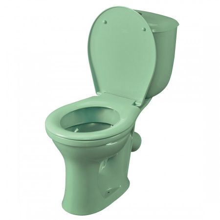 Унитаз-компакт напольный с бачком Santeri Виктория 1P3016S0400BF зеленый с сиденьем каскадный смыв