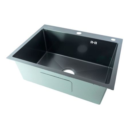 Кухонная мойка Fmark FSC6045Q 60х45 цвет серый поверхность матовая