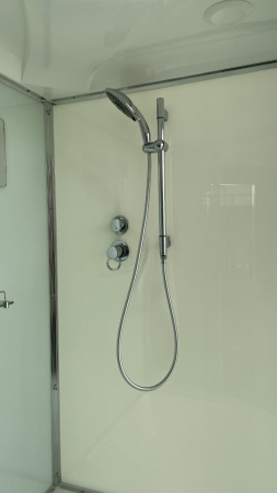 Душевая кабина AvaCan D512SLLED 120х90 асимметричная с крышей ориентация левая