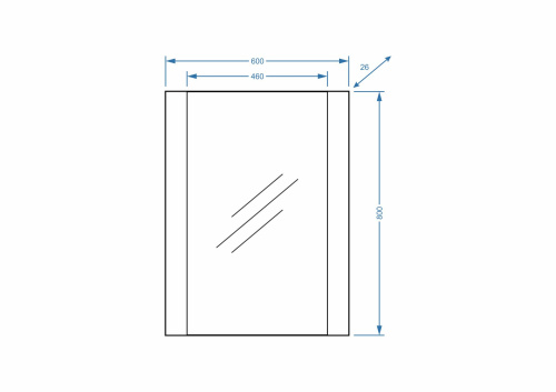 Зеркало в ванную Stella Polar Фаворита SP-00000165 60х80 цвет белый - фото 2