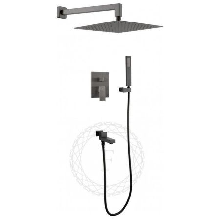 Душевая система Filarete FL1040BG встраиваемая в стену цвет серый