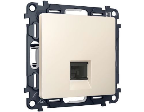 Комплект механизма компьютерной розетки RJ-45 экранированной с автоматической защитной шторкой Ambrella Volt MA MA332005 - фото 4