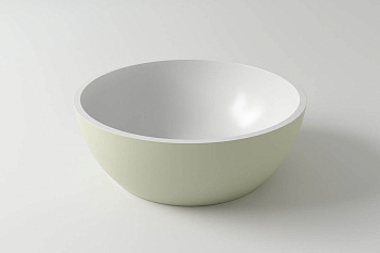 Раковина из искусственного камня Holbi MOON 1.02.001.11.2 43х43 накладная цвет белый матовый