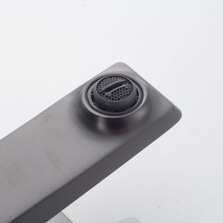 Смеситель Shevanik S4401T на раковину оружейная сталь