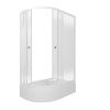Душевой уголок Тритон Коралл Щ0000068952 120х80 стекло с рисунком профиль белый с поддоном