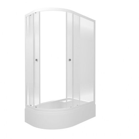 Душевой уголок Тритон Коралл Щ0000068952 120х80 стекло с рисунком профиль белый с поддоном