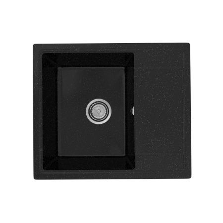 Кухонная мойка Practik PR-575 PR-M-575-004 60х50 цвет черный поверхность глянцевая