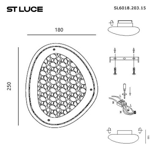 Светильник настенный ST Luce Enigma (Енигма) SL6018.203.15 - фото 4