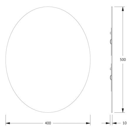 Зеркало Evoform Primary BY 0026 40х50 подвесное