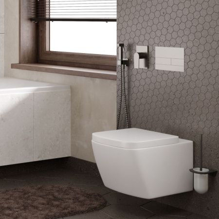 Смеситель для душа Wasserkraft Wiese 8400 8451 встраиваемый в стену серый