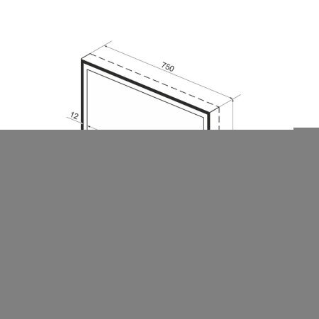 Зеркало с подсветкой Wellsee 7 Rays' Spectrum 172200440 80х80 подвесное