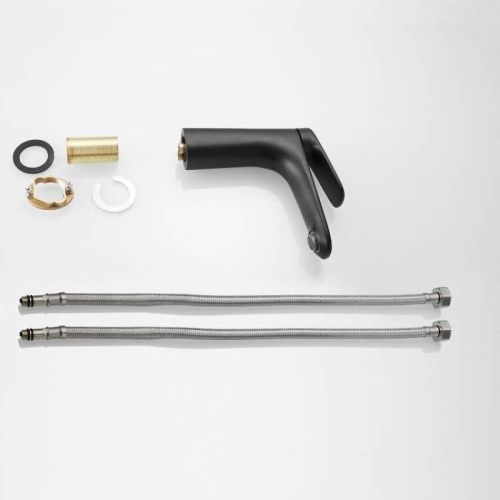 Смеситель Raffine F0185H на раковину черный - фото 4