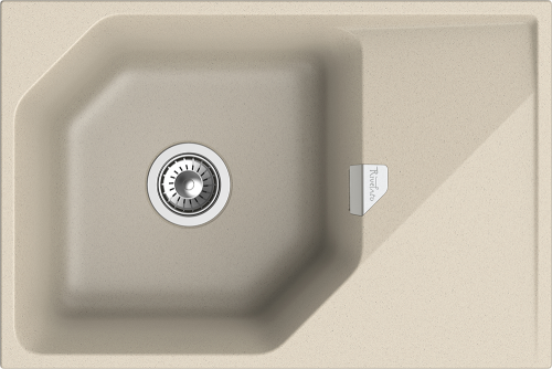Кухонная мойка Rivelato LOCUS LS-75 beige scuro 75х50 цвет темно-бежевый - фото 2