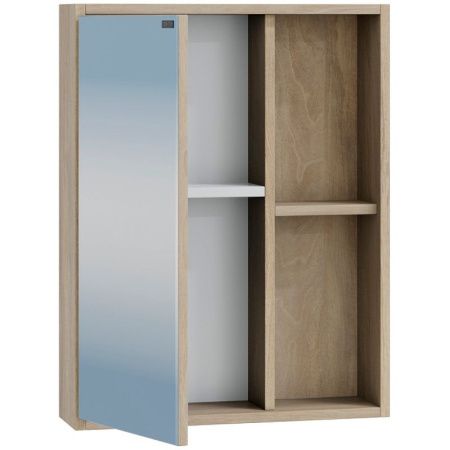 Зеркало-шкаф СанТа Прима 700343 50х70 подвесной цвет коричневый/бежевый