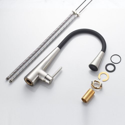 Смеситель для кухни Rose R213L на мойку сатин - фото 4