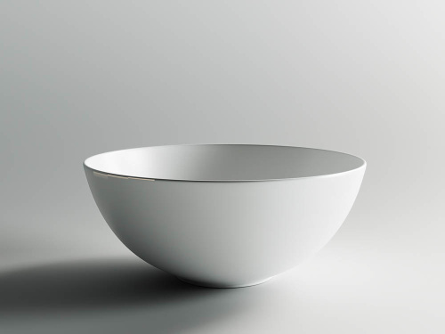 Раковина из сантехнического фарфора Ceramica Nova ELEMENT CN6003 36х36 накладная цвет белый матовый - фото 4