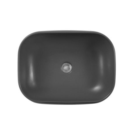 Раковина из сантехнического фарфора Aquatek AQ5526-MG 60х40 накладная цвет серый без отверстий под смеситель