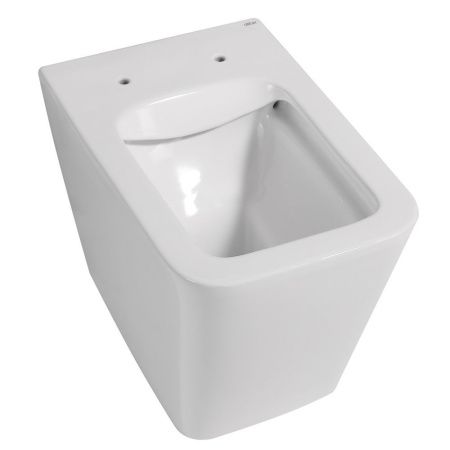 Унитаз приставной Abber Rechteck AC1211 белый с сиденьем микролифт безободковый каскадный смыв