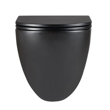 Унитаз подвесной LeMark Glazer 9612004 черный с сиденьем микролифт безободковый смыв торнадо