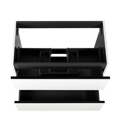 Тумба под раковину Visobath Granada 87519/87602 80х45х55 подвесная цвет белый матовый - фото 5