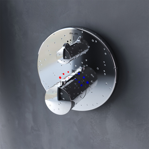 Смеситель для душа Am.Pm Like F8075600 встраиваемый в стену хром с термостатом - фото 3