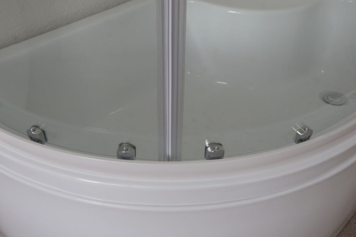Душевой уголок Royal Bath BK RB8120BK-T-L 120х80 стекло прозрачное профиль белый - фото 3