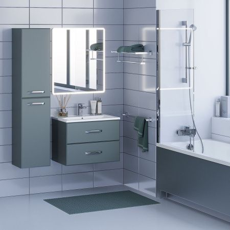 Тумба под раковину Uperwood Foster 291020521 70х50 подвесная цвет серый