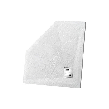 Душевой поддон Vincea H25 VST-4SP1010W 100х100 искусственный камень белый матовый