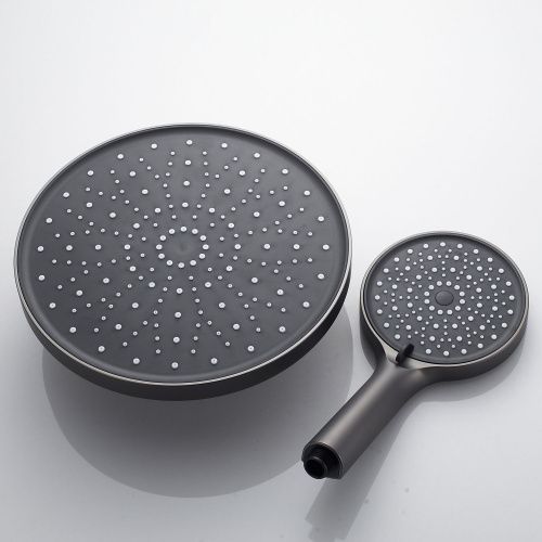 Душевая стойка Shevanik S4726T настенная цвет оружейная сталь - фото 5