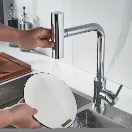 Смеситель для кухни Raffine F203 на мойку хром