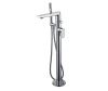 Смеситель для ванны и душа Wasserkraft Dinkel 5800 5821 напольный хром